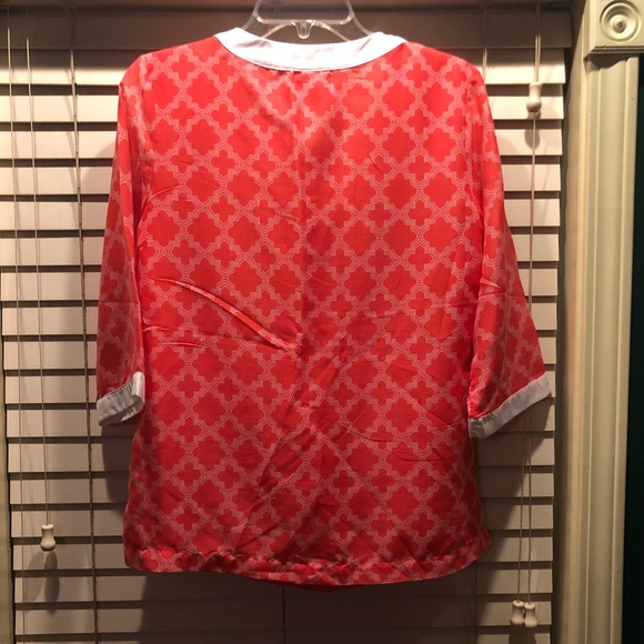 Jaclyn Smith coral tunic - Picture 2 of 5